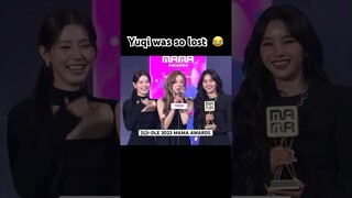 GIDLE Yuqi Speech at 2023 MAMA Awards #gidle #yuqi #soyeon #miyeon #mama2023 #mamaawards #2023mama