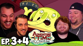 Adventure Time Episode 3 & 4 Group REACTION | Prisoners of Love / Tree Trunks!