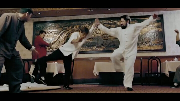 Foreigners remake "Ip Man" classic old Hong Kong film Shaw style martial arts style