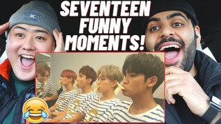 SEVENTEEN FUNNY MOMENTS (REACTION)! 😂