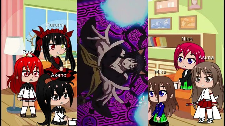 Chicas de animes reaccionan a Issei hyoudou (shido,Issei y kirito)parte(2/3)