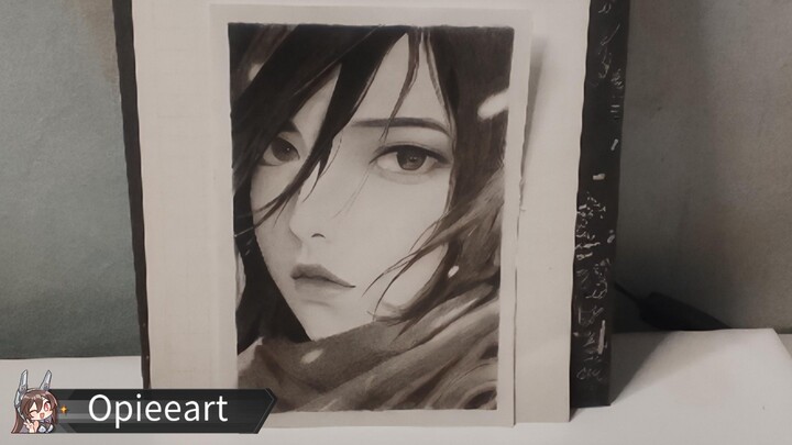 DRAWING Mikasa Ackerman from AOT (speeddraw)