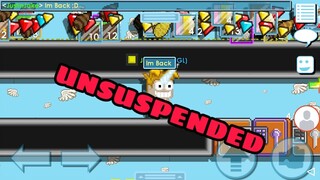 Growtopia Justinjake is unsuspended