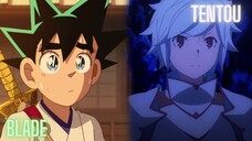 Tentou X BLADE (AMV) | Mashup of Danmachi X Shin Samurai den Yaiba
