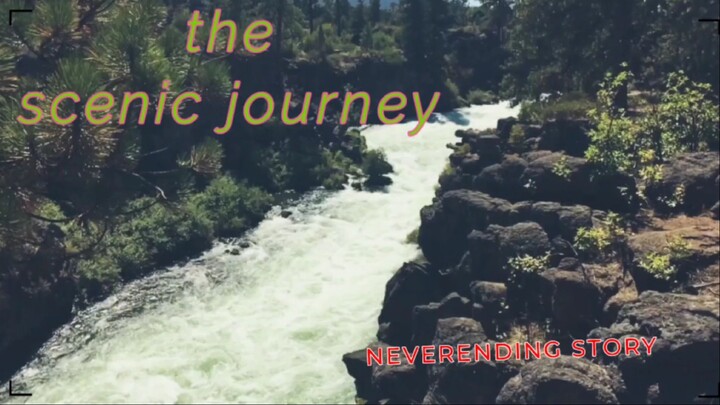 Relaxing natural scenic muzic journey video
