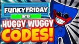 FUNKY FRIDAY CODES *HUGGY WUGGY UPDATE* ALL NEW WORKING CODES! Roblox Funky Friday