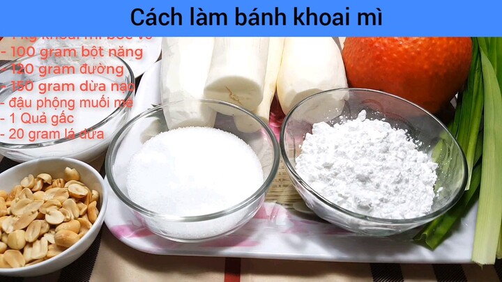 hướng dẫn làm bánh khoai mì bột năng