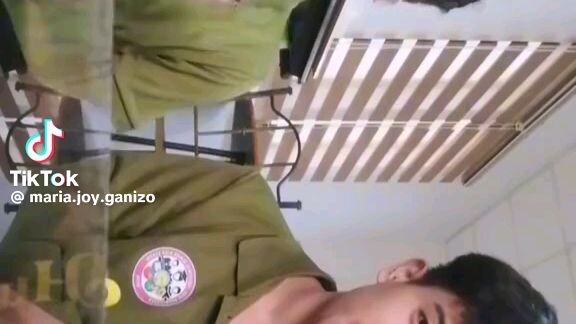 yieee Oliver Jr Dela Pena TikTok dance with cute Mary joy ganizo