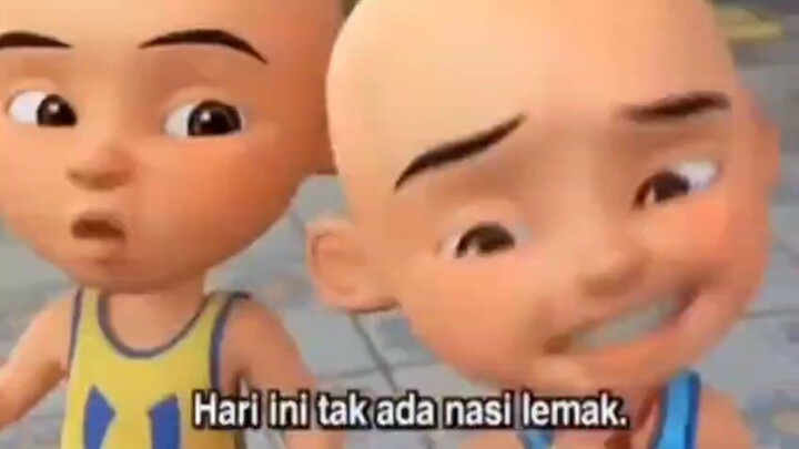 upin ipin kaget tidak ada nasi lemak