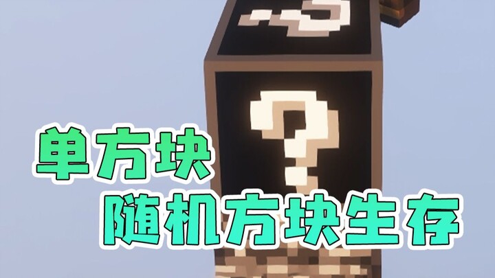 Minecraft: Bản tổng hợp sinh tồn thử nghiệm với khối ngẫu nhiên đơn lẻ