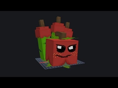 MCPE PVZ Behind the scenes: Animating Apple Mortar Timelapse