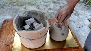 [DIY]I made a tray to hold the kettle