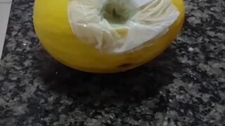 Baby, get up, eat melon and then go back to sleep