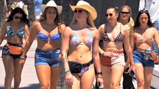 Fort Lauderdale - Beach - Miami, Florida 4k Walking Tour Spring Break 2024 - Bikini Beach Walk Vlog