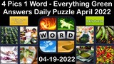 4 Pics 1 Word - Everything Green - 19 April 2022 - Answer Daily Puzzle + Bonus Puzzle