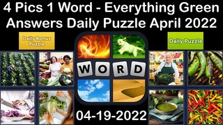 4 Pics 1 Word - Everything Green - 19 April 2022 - Answer Daily Puzzle + Bonus Puzzle