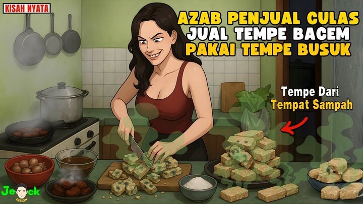 AZAB PENJUAL CURANG PENJUAL TEMPE BACEM PAKAI TEMPE BUSUK DARI TEMPAT SAMPAH