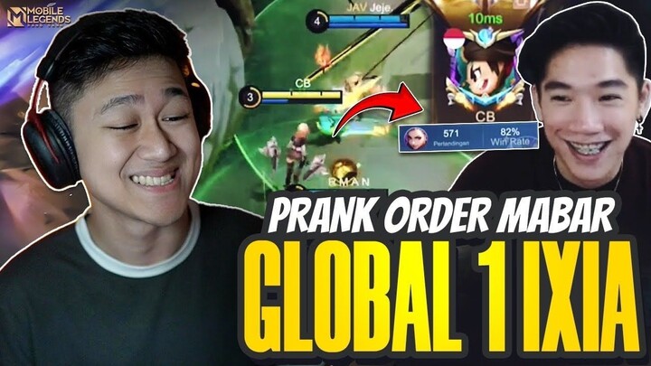 ORDER MABAR STREAMER GLOBAL 1 IXIA ! BEGINI REAKSINYA MAIN SAMA LANCELOT JEJE -