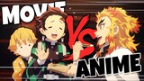 MOVIE VS ANIME - Any Difference? Demon Slayer The Movie: Mugen Train