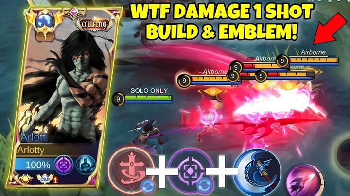 ARLOT USERS MUST KNOW!! NEW BEST BUILD & EMBLEM COMBINATION FOR ARLOTT!  Mobile legends