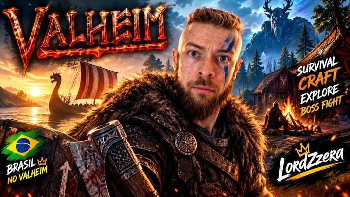 英灵神殿：巴西维京人的生存冒险！Enter the Viking world of Valheim! ⚔️🔥