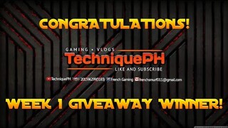 Week 1 Giveaway Winner! | TechniquePH