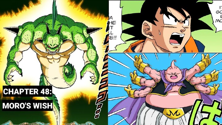 Dragon Ball Super Manga CHAPTER 48 MORO'S WISH Hindi EXPLAIN majin Buu vs moro