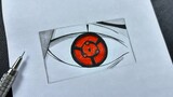 Easy to draw | how to draw madara’s eye ( eternal ) easy step-by-step
