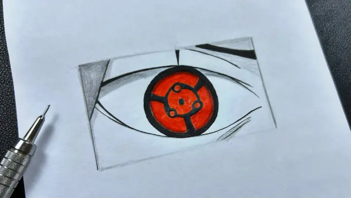 Easy to draw | how to draw madara's eye ( eternal ) easy step-by-step