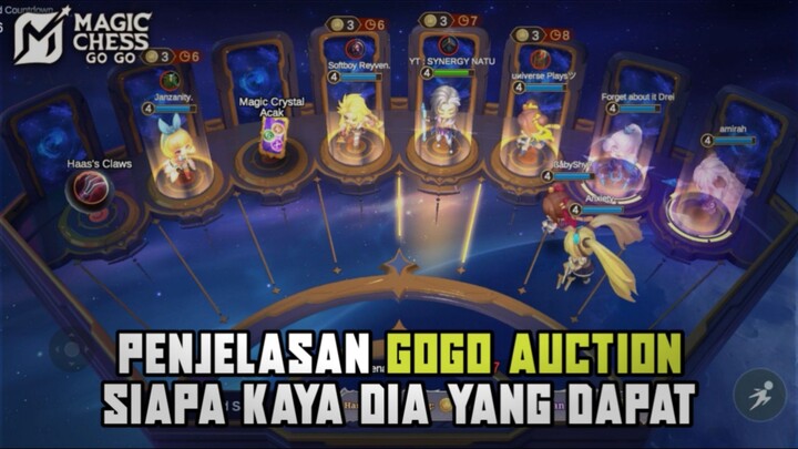 PENJELASAN GOGO AUCTION‼️Siapa Kaya dia yang dapat🔥- Magic Chess Gogo
