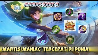 MARTIS SKIN LEVI JADI MANIAC TERCEPAT🤫🤫🤫- MOBILE LEGEND