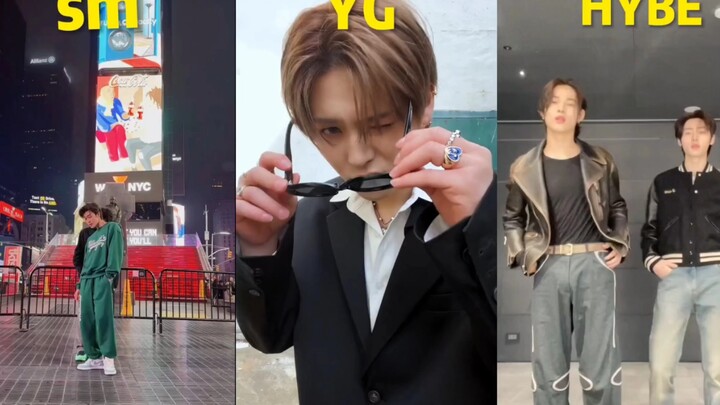 【SM vs YG vs HYBE】Perbandingan tiga perusahaan besar dalam tantangan Goated di satu layar, dari tiga