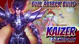 Kaizer Jungle Gameplay | One Shot Full Attack Build | Honor of Kings | Global HoK