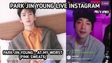 PARK JIN YOUNG LIVE STREAM INSTAGRAM - PARK JIN YOUNG - AT MY WORST (PINK SWEAT$) - SAY HI TO FANS