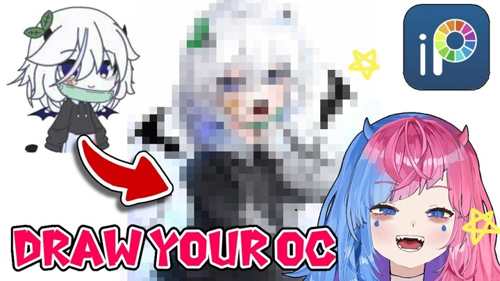 Buat character Gacha Life/club jadiin anime nih! | GAMBARIN ORANG RANDOM EP 2【DRAW YOUR OC】