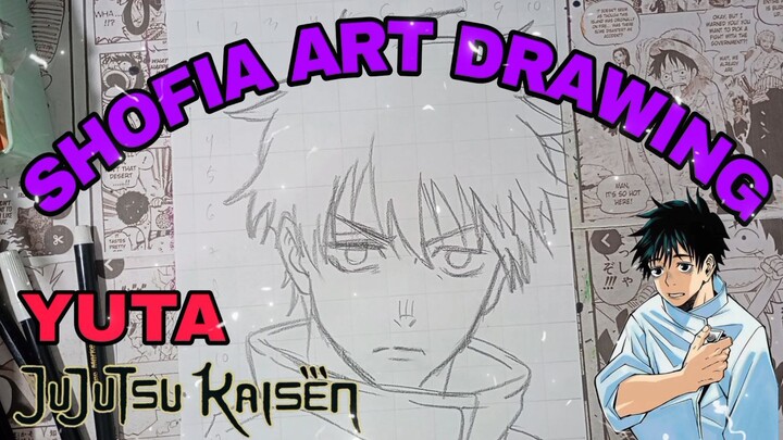 menggambar anime Jujutsu KAISEN, yuta