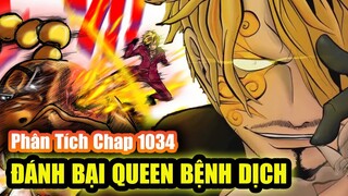 [Phân Tích Chap 1034] SANJI Siêu Tốc Độ, Bộc Phát Haki Cấp Cao! QUEEN Bại Trận!