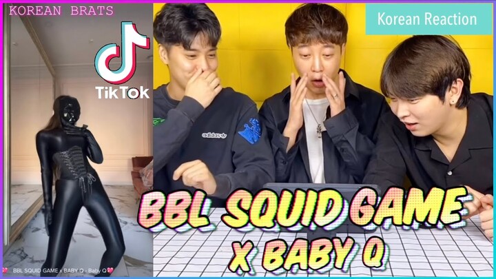 [TikTok] Korean guys react to BBL SQUID GAME x BABY
