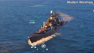Modern Warships: RF USHAKOV gameplay.  online match