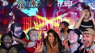 THE END OF THE SHICHIBUKAI WARLORDS | ONE PIECE EPISODE 957 BEST REACTION COMPILATION