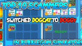 Top 10 SCAMMERS in Bubblegum Simulator! (Roblox)