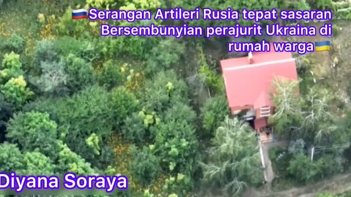 Artileri rusia hancurkan Bersembunyian musuh