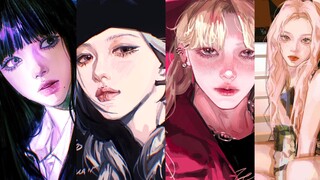 Bộ sưu tập các cô gái Kpop mình vẽ gần đây～