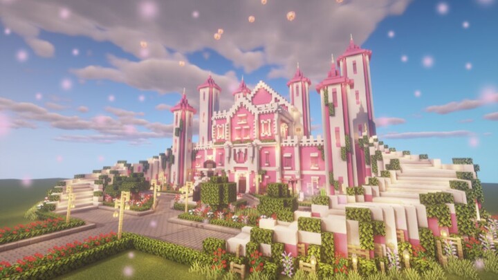 [Peach] A real tough guy should live in a castle like this — Minecraft Building Tutorial