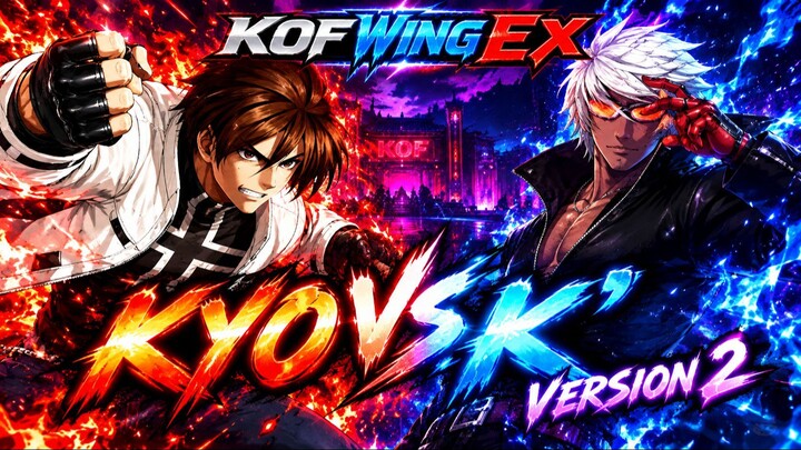 Kyo vs K' V2 | KOF Wing EX | CPU vs CPU | #0000000024