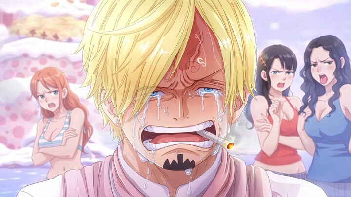 Sanji sanji kamu kok malah nangis 😭😂