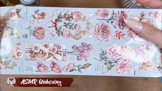 ASMR Unboxing 📦 New Jurnaling Washi Tape🌺