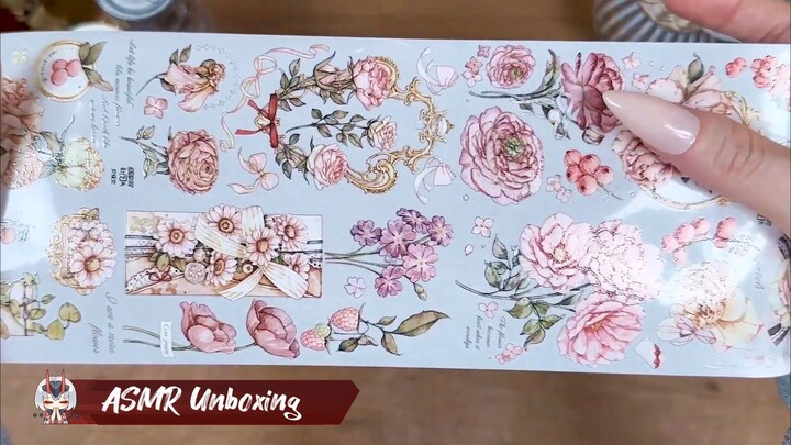 ASMR Unboxing 📦 New Jurnaling Washi Tape🌺