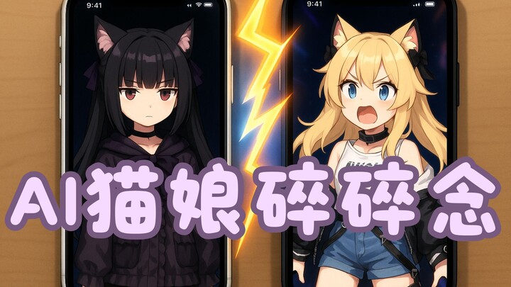 AI猫娘姐妹互动全实录！竟然……比真人更像人？！