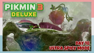 Massive Boss The Quaggled Mireclops 💩 - Day 18 (Ultra Spicy Mode, No Commentary) Pikmin 3 Deluxe